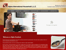 Tablet Screenshot of alfanonstick.com